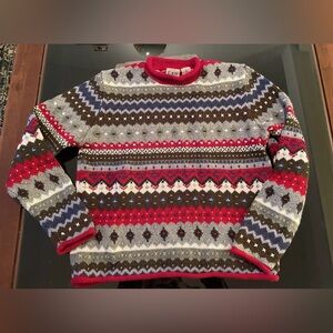 Nordic, Fair Isle print roll neck sweater, size M